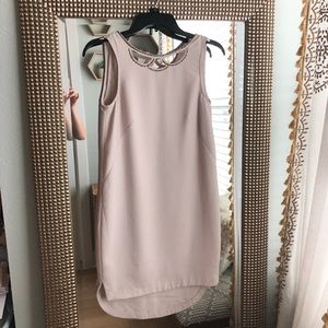 Cream H&M Size 2 Dress with Silver Beading
